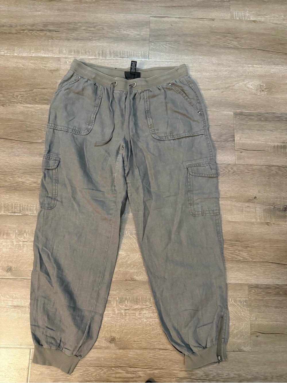 INC International Concepts Gray Cargo Jogger Pants